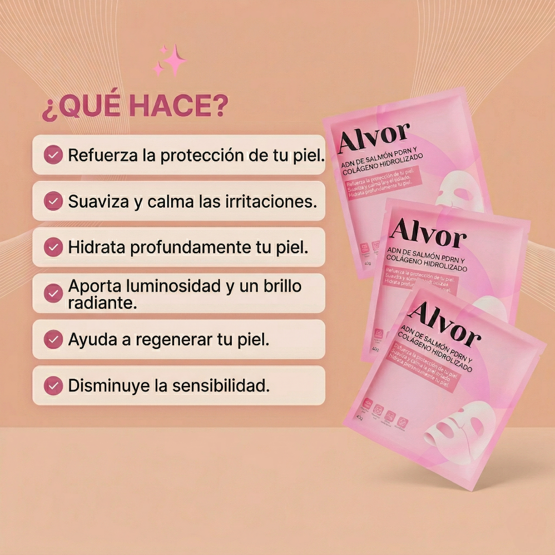 Mascarilla de Colágeno de PDRN de Salmón